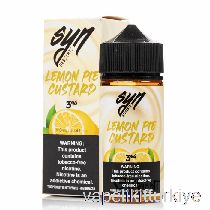 Vape Likit Limonlu Pasta Muhallebi - Syn Sıvı - 100ml 3mg